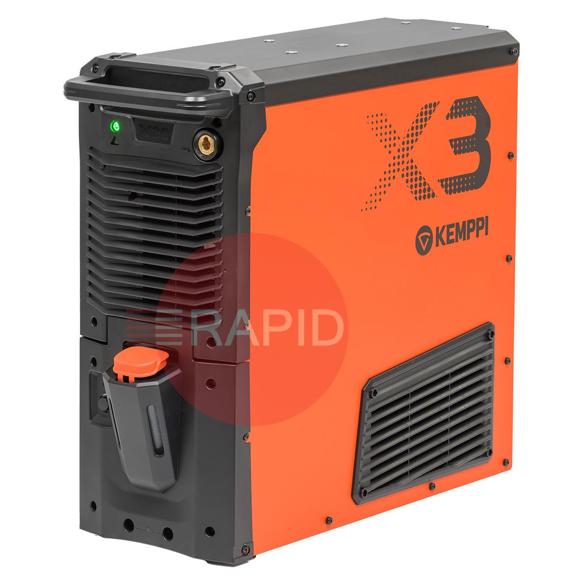 X3S420WP  Kemppi X3 FastMig 420 Synergic Water Cooled MIG Package, with GXe 405W 5.0m Torch - 400v, 3ph